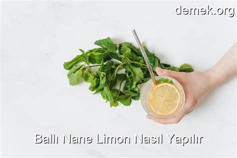 ballı nane limon nasıl yapılır
